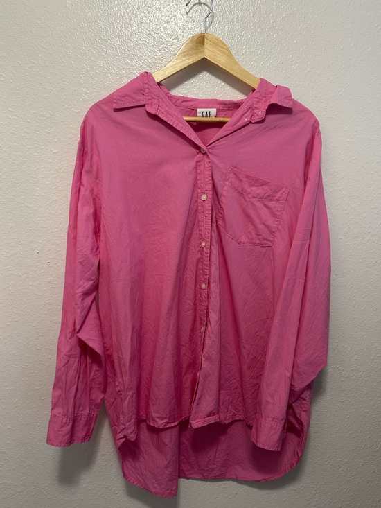 GAP Tops - Gap Pink Button Down 100 percent cotton The Big Shirt